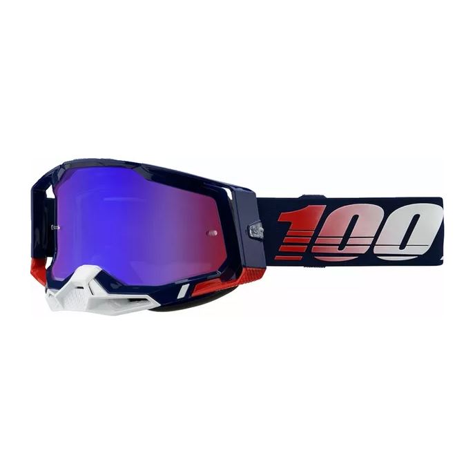 100% MX Goggles Racecraft 2 GOG RC2 RPBLC MIR RD/BL